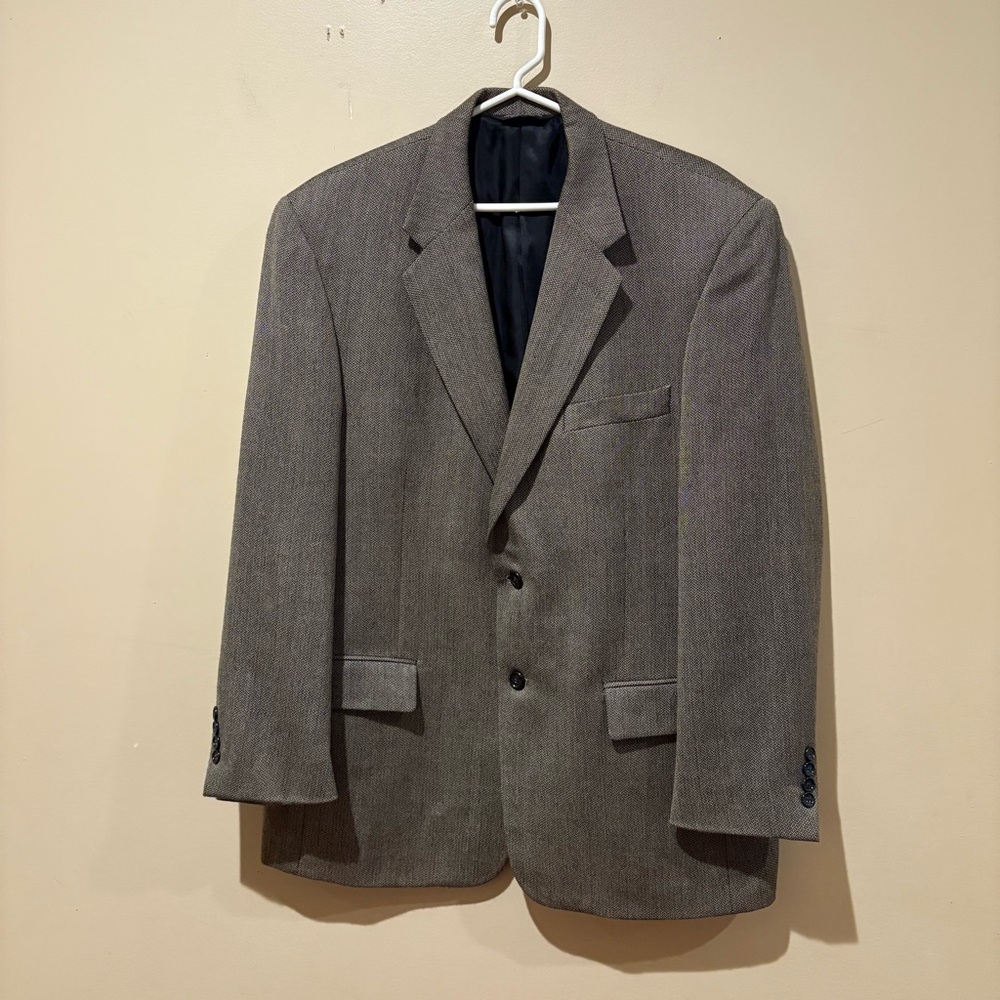 Evan Picone wool cashmere men's blazer jacket size 44R